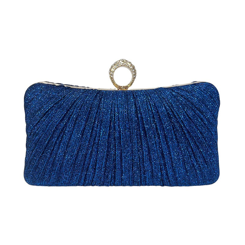 New Chinese-style Banquet Bag Women's Cross-body Pleated Dress