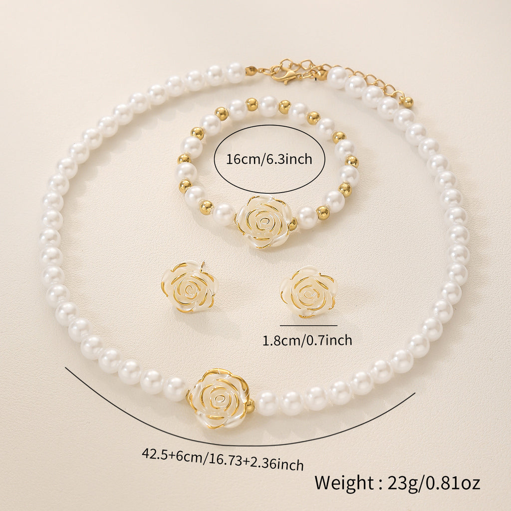 New Floral Design Womens Jewelry Set